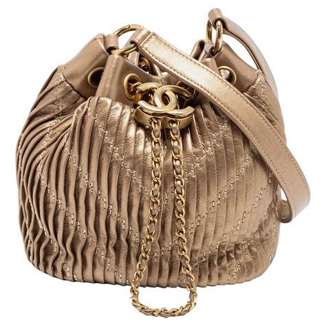 coco pleat bucket bag chanel|Chanel Small Coco Pleats Drawstring Bucket Bag .